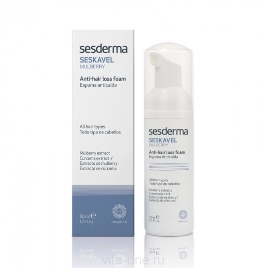 SESKAVEL MULBERRY Anti-hair loss foam – Пенка от выпадения волос Sesderma (Сесдерма) 50 мл