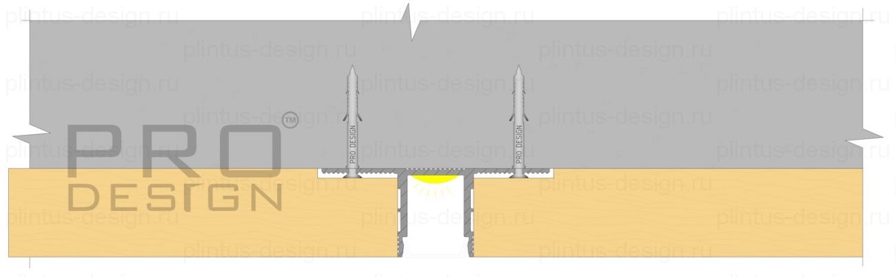Pro Design 534 декоративный стеновой профиль чёрный