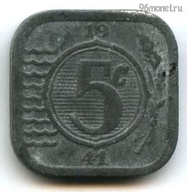 Нидерланды 5 центов 1941