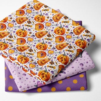 Оранжево-лиловые тыковки