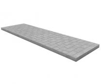 Плита мощения «Кирпичик ПЦ» 2000x600