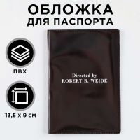 Обложка для паспорта Directed by Robert B. Weide, ПВХ, полноцветная печать