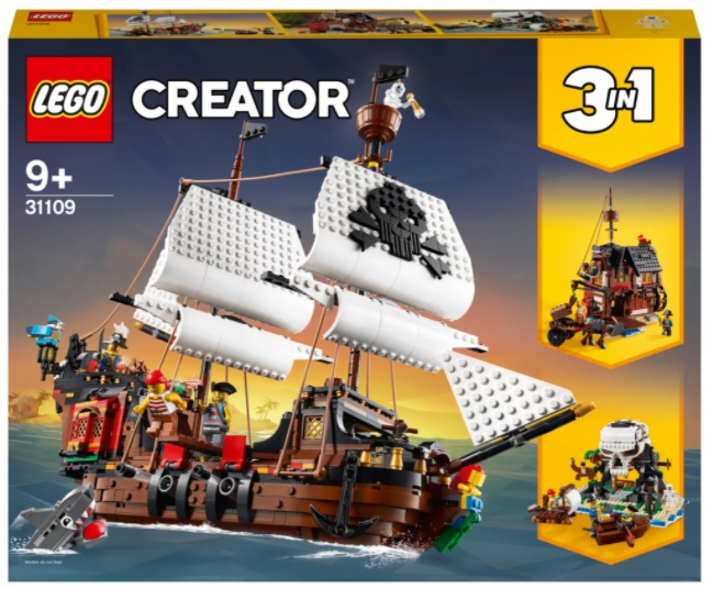 Конструктор LEGO Creator 31109 Пиратский корабль, 1260 дет.