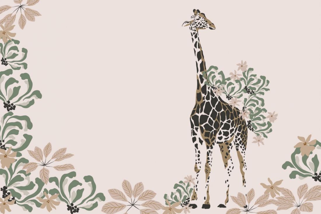 GRAPHIC GIRAFFE AND TROPICS 9 q