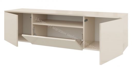 Тумба ТВ Исп.4 ПМ-311.12 (Бежевый глянец)