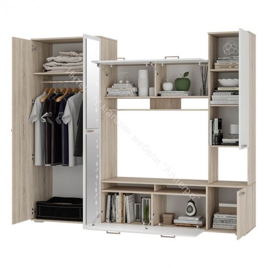 Гостиная "Лукас" Дуб сонома/Белый