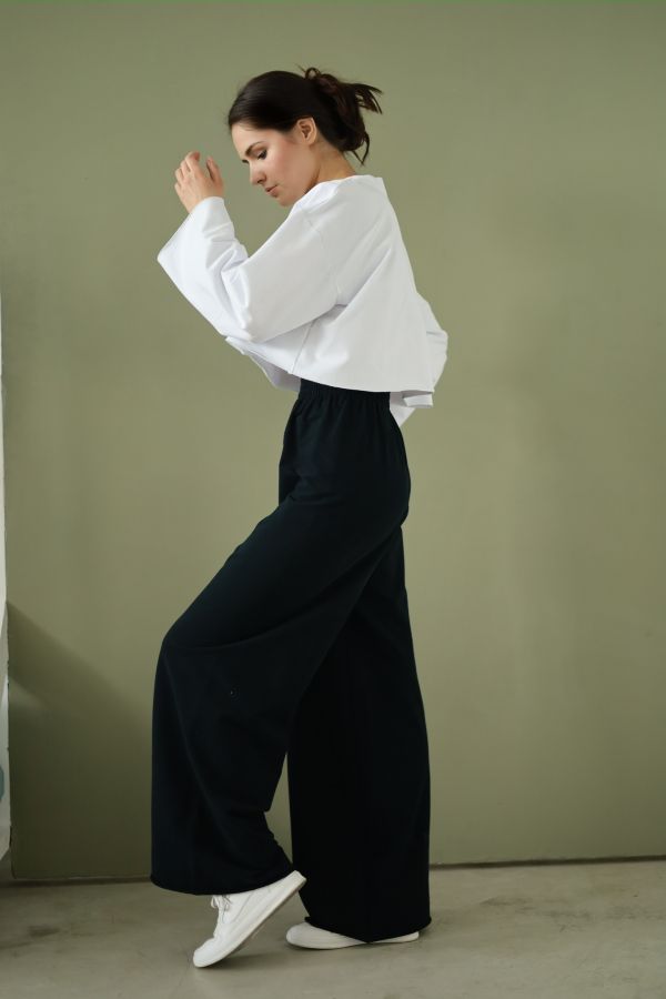 Кофта укороченная белая