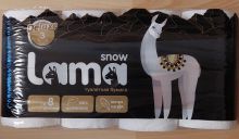 Туалетная бумага Lama Snow 3-х слойная 16 м белая  8 рулонов в пачке /6