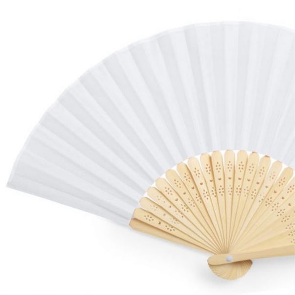 Веер складной Bamboo White