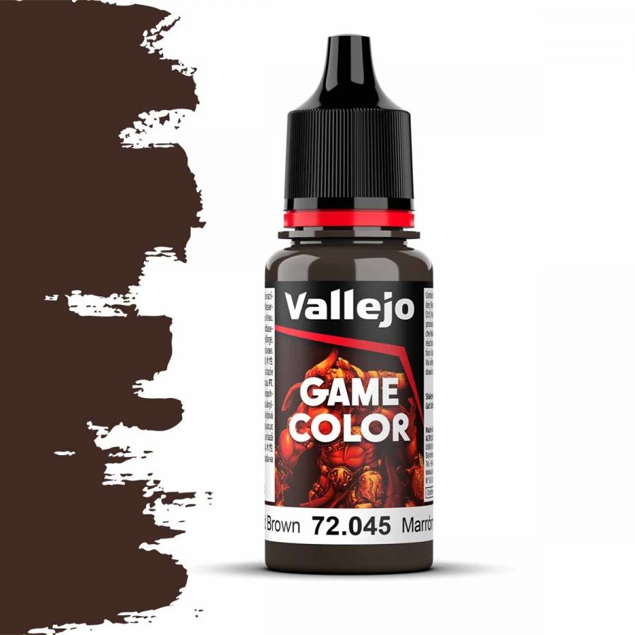 Краска Vallejo Game Color - Charred Brown (72.045)