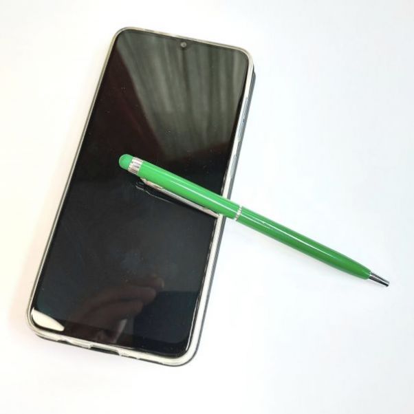 Зеленые ручки со стилусом TouchWriter