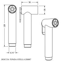 лейка Graffio Stella KSPAT103CR (чертёж)