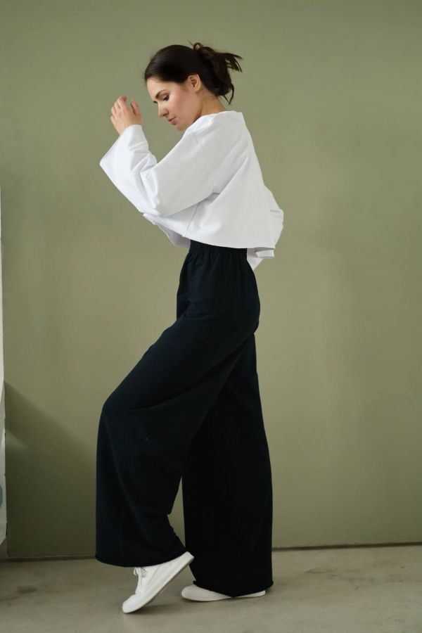 Брюки оверсайз черные