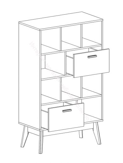 Стеллаж "Калгари" (гостиная)