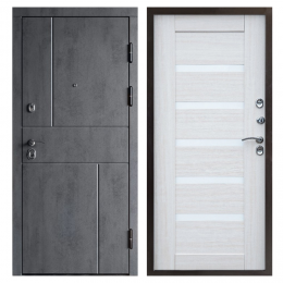 Входная дверь Termo-door  Вертикаль бетон Царга лиственница