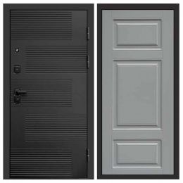 Входная дверь Termo-door Фаворит BLACK Лион Грей Софт
