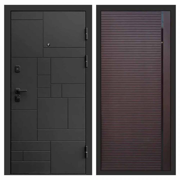 Входная дверь Termo-door Квадро BLACK PORTE Шоколад