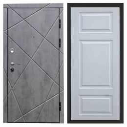 Входная дверь Termo-door Лучи Лион Белый Софт