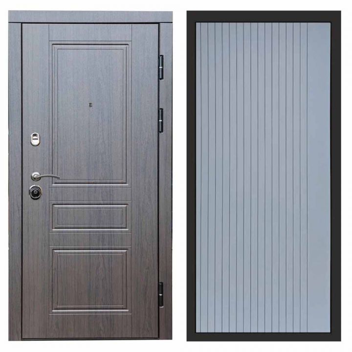 Входная дверь Termo-door Орегон Венге FLAT Грей Софт