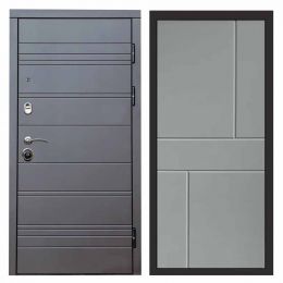 Входная дверь Termo-door Brown line Горизонт Грей Софт