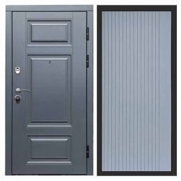 Входная дверь с терморазрывом Termo-door (Термодор) Премиум Грей FLAT Грей Софт Металлическая