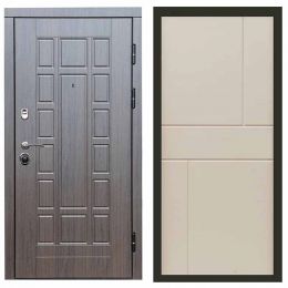 Входная дверь с терморазрывом Termo-door (Термодор) Виргиния Венге Горизонт Слоновая Кость Металлическая