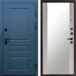 Входная дверь Termo-door Орегон Графит Зеркало Лиственница