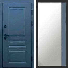 Входная дверь Termo-door Орегон Графит Широкое Зеркало Фацет Грей Софт