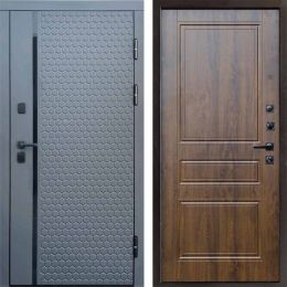 Входная дверь Termo-door SIMPLE Графит Классик Дуб
