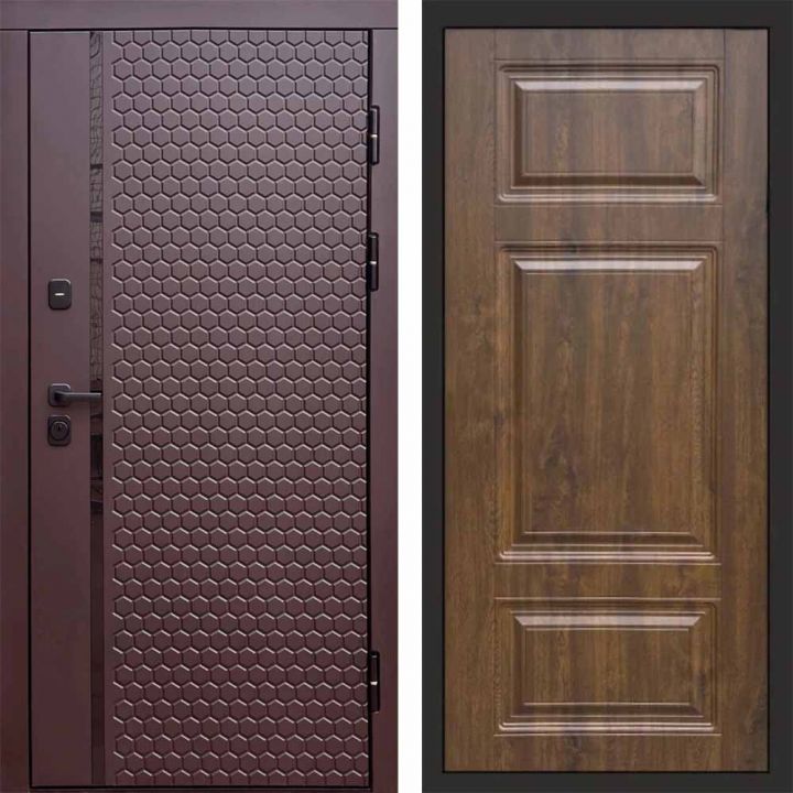 Входная дверь Termo-door SIMPLE Шоколад Лион Дуб