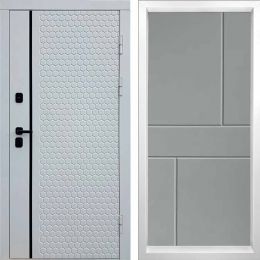 Входная дверь Termo-door SIMPLE WHITE Горизонт Грей Софт