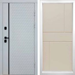 Входная дверь Termo-door SIMPLE WHITE Горизонт Слоновая Кость