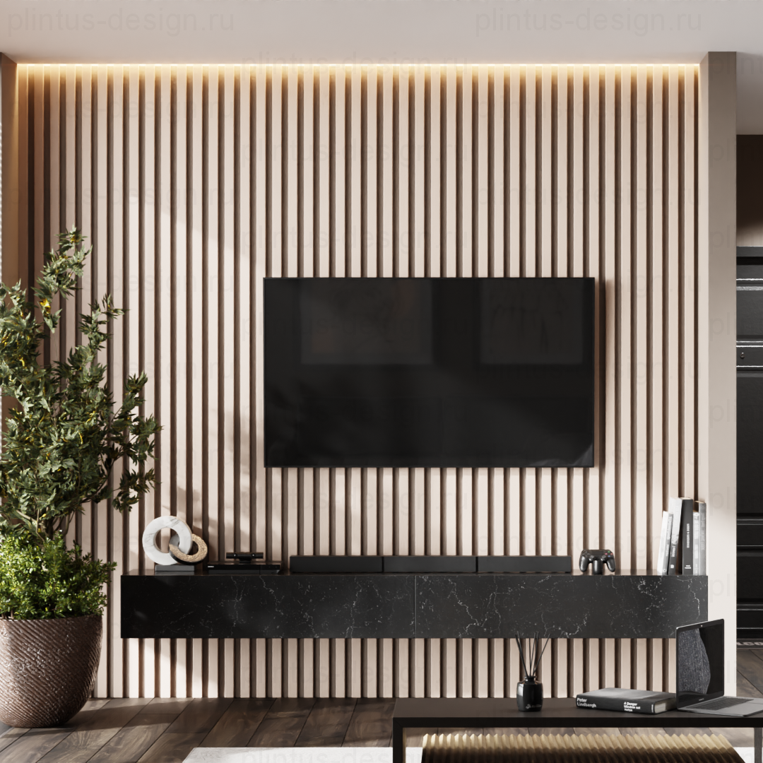 Рейка интерьерная МДФ Ликорн РП-2.16.2800