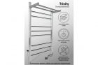 Полотенцесушитель электрический с таймером Line Trinity 80/50 INDIGO