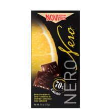 Шоколад Novi Nero Горький с лимоном и имбирем - 75 г (Италия)