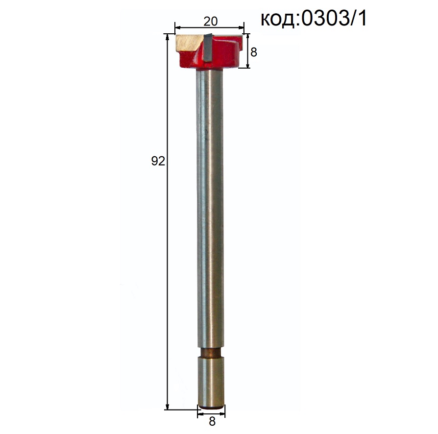 Фреза для врезки петель Форстнера. Код:0303/1