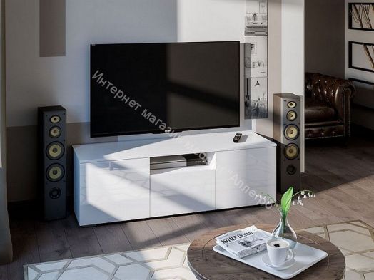Тумба ТВ Исп.4 ПМ-311.11 (Белый глянец)