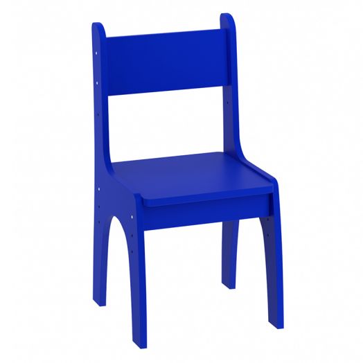 РСН-011-06 Стул детский "Растишка" регулируемый, Фанера/Массив (цвет Синий)