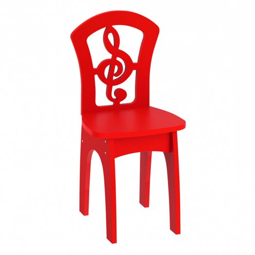 РСН-008-09 Стул детский "Скрипичный ключ" МДФ (цвет Красный)