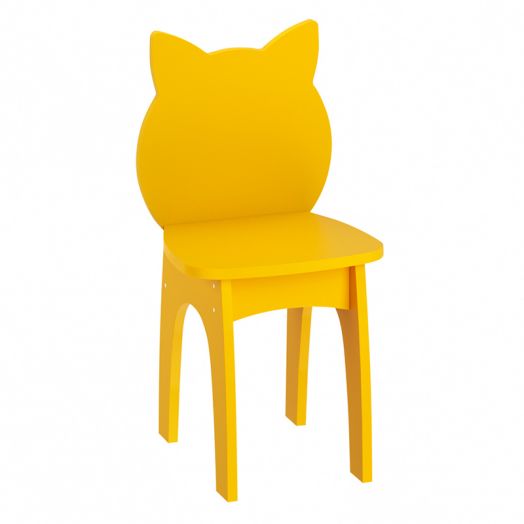 РСН-009-04 Стул детский "Котик" МДФ (цвет Жёлтый)