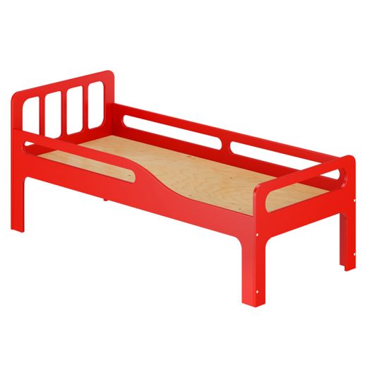 РСН-0068-09 Кровать Детская "Соня 2" Фанера (цвет Красный)