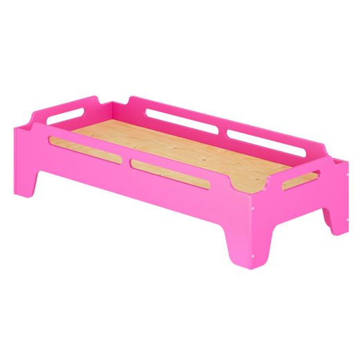 РСН-00КШ-03 Кровать Детская Штабелируемая "Пирамида" Фанера (цвет Розовый)