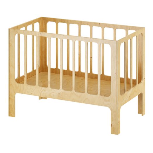 РСН-0073-01 Кровать – манеж младенческая «Сева» Фанера (Бесцветный лак)