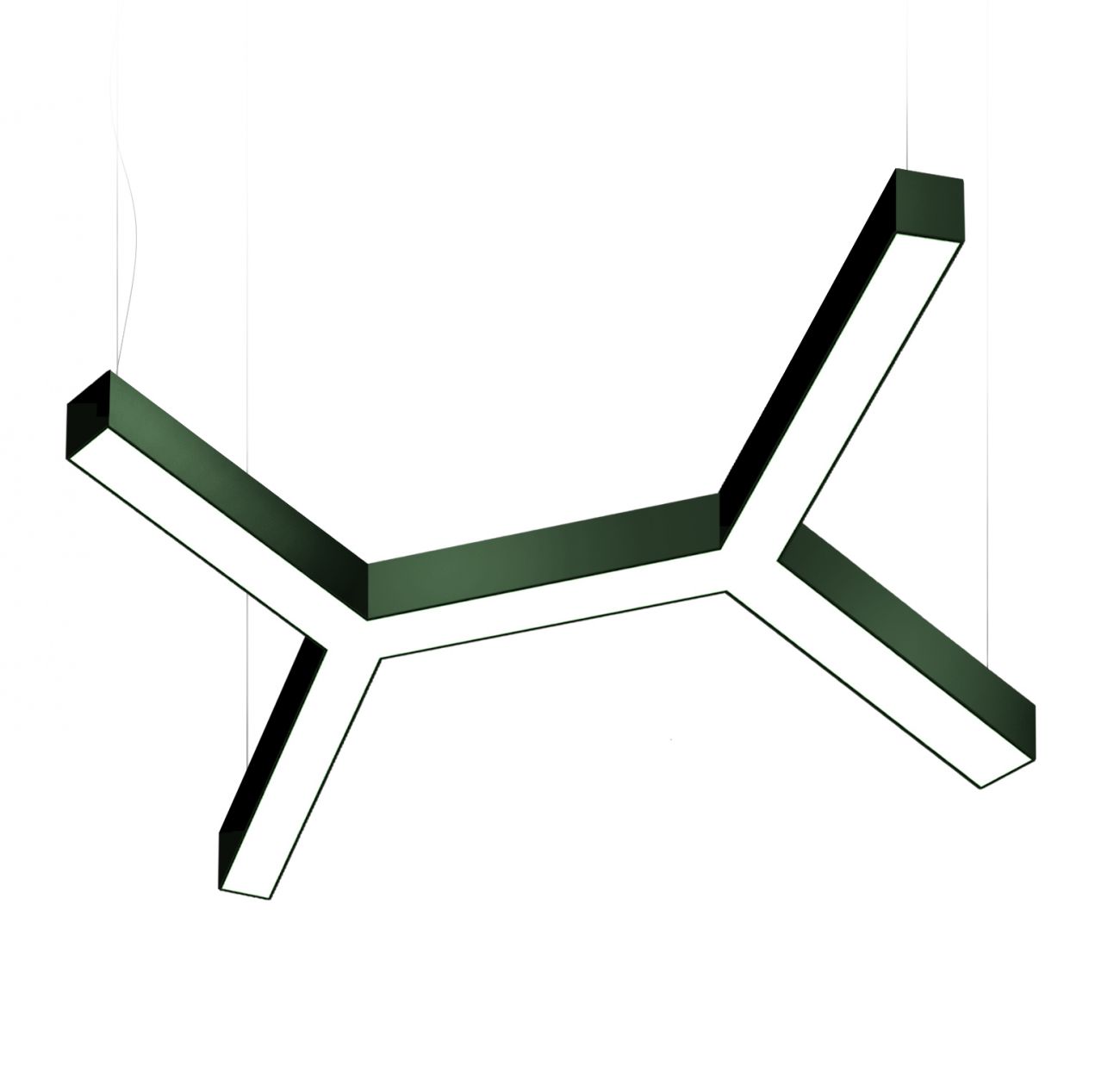 X-образный LED-светильник TRINITY-2X-1400x1600x80-96Вт (IP40/IP20,4000К,белый,подвесной,CRI90)