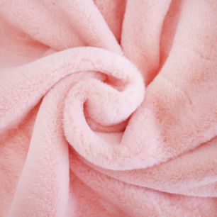 Искусственный мех "Норка" - персиково-розовый  50х37 см.