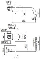 схема Paffoni Light LIG006HGSP70