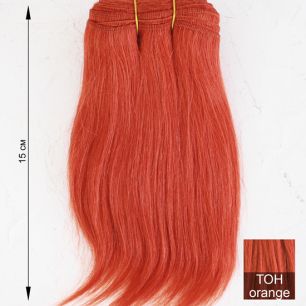 Тресс натуральный (козочка) рыжий прямой