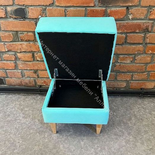 Банкетка Шарлиз, тифани/ножки дерево