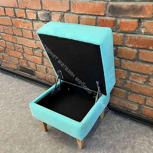 Банкетка Шарлиз, тифани/ножки дерево