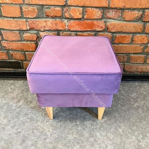 Банкетка Шарлиз, фиолетовый/ножки дерево